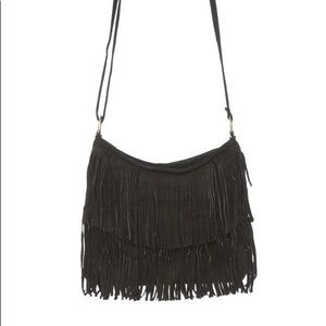 Brandy Melville Double Fringe Crossbody Bag